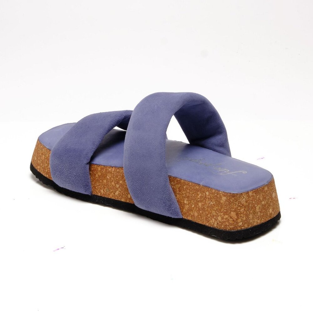 🎉LAST CHANCE🎉 FREE PEOPLE Fairmount Flared Sandals / Seascape - Picture 5 of 11